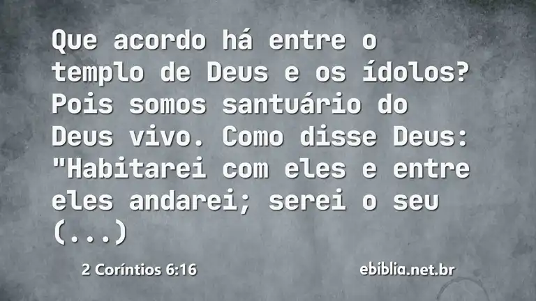 2 Coríntios 6:16