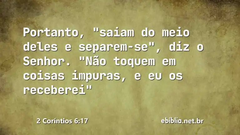 2 Coríntios 6:17