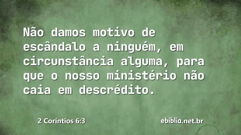 2 Coríntios 6:3