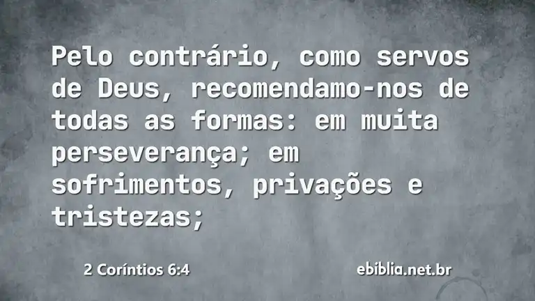 2 Coríntios 6:4