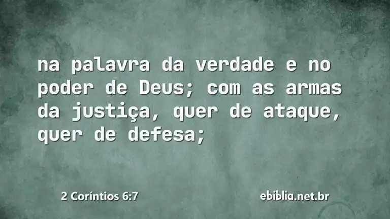 2 Coríntios 6:7