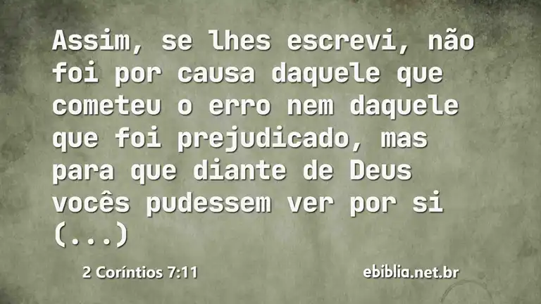 2 Coríntios 7:11