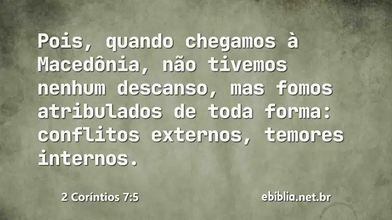 2 Coríntios 7:5