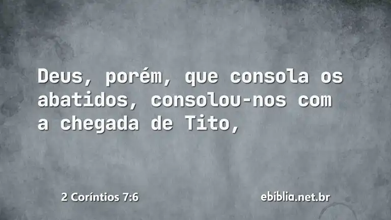 2 Coríntios 7:6