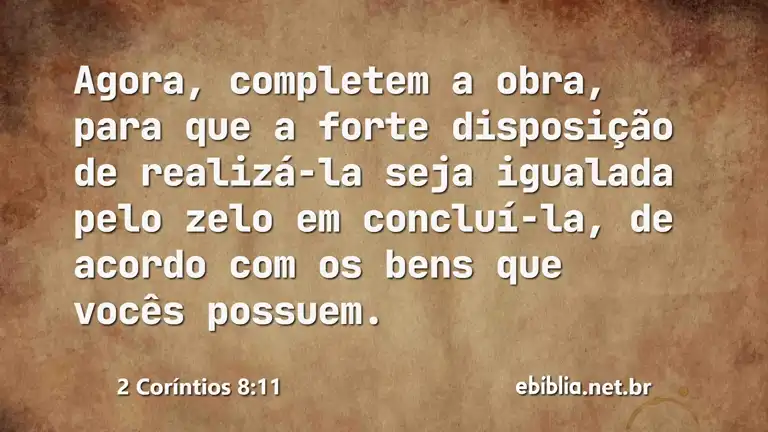 2 Coríntios 8:11