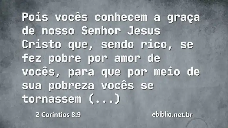 2 Coríntios 8:9