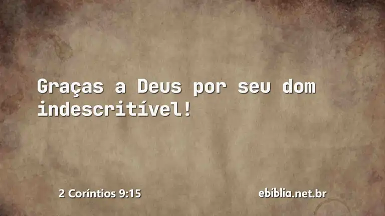 2 Coríntios 9:15