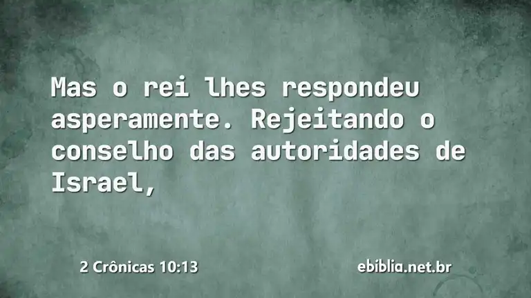 2 Crônicas 10:13