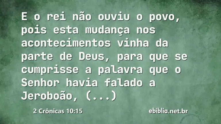 2 Crônicas 10:15