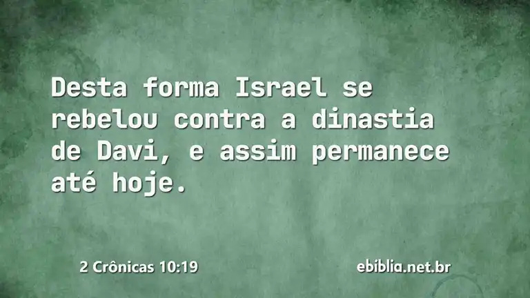 2 Crônicas 10:19