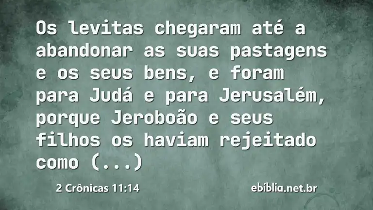 2 Crônicas 11:14