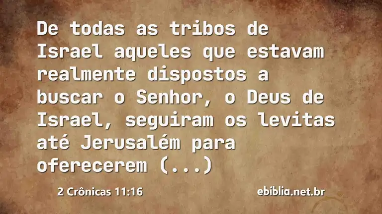 2 Crônicas 11:16