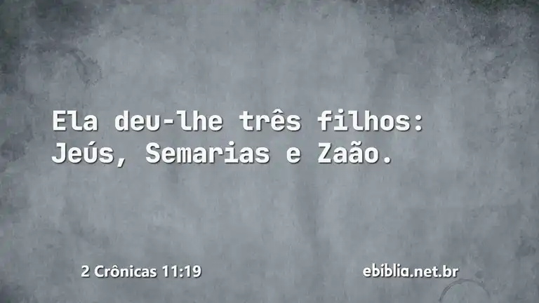 2 Crônicas 11:19