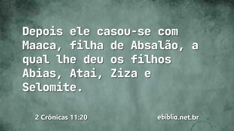 2 Crônicas 11:20