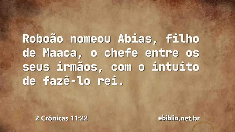 2 Crônicas 11:22