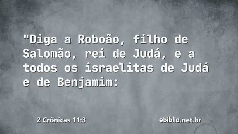 2 Crônicas 11:3