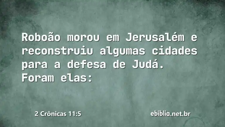 2 Crônicas 11:5