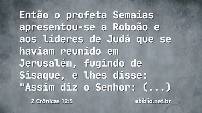 2 Crônicas 12:5