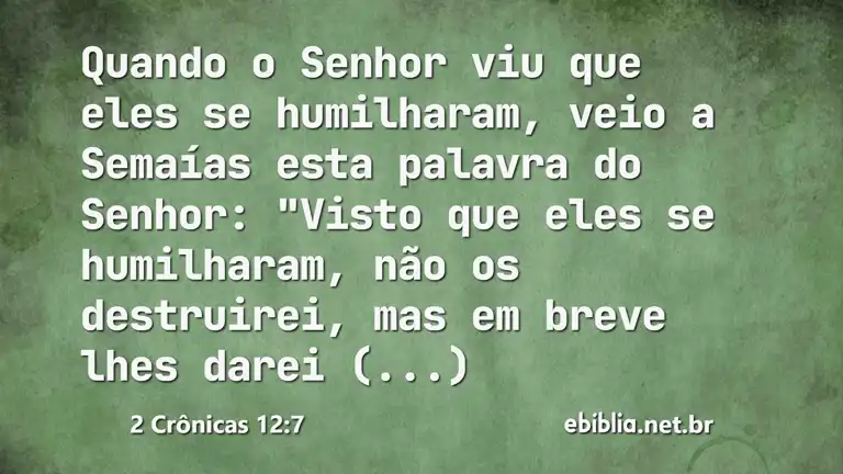 2 Crônicas 12:7