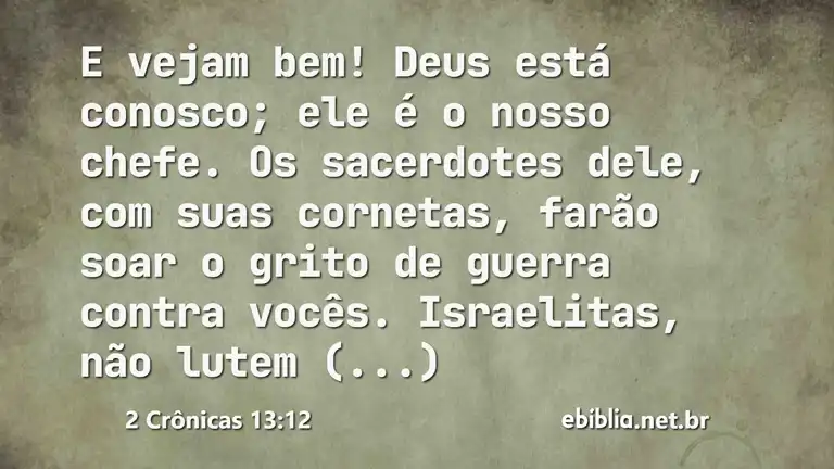 2 Crônicas 13:12