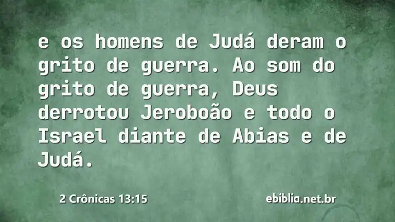 2 Crônicas 13:15