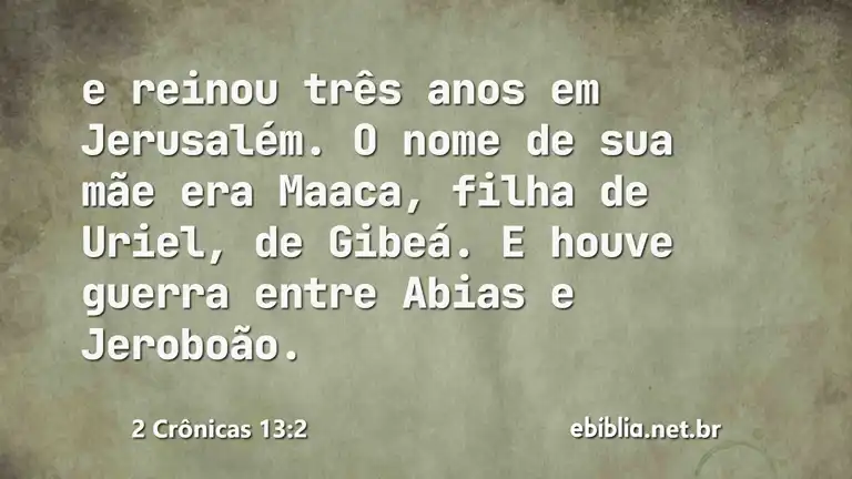 2 Crônicas 13:2