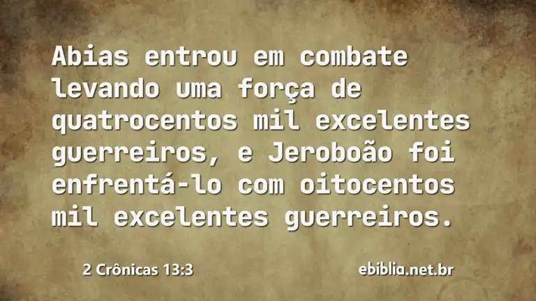 2 Crônicas 13:3