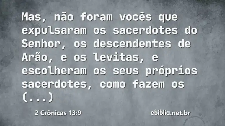 2 Crônicas 13:9