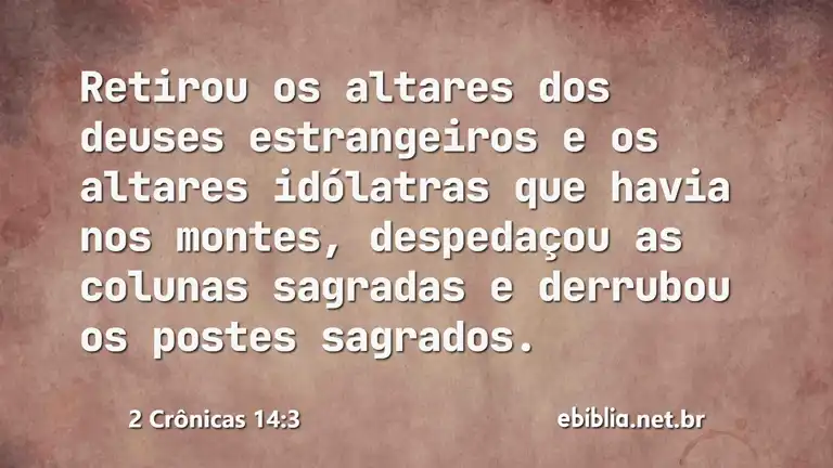 2 Crônicas 14:3