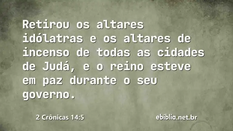 2 Crônicas 14:5