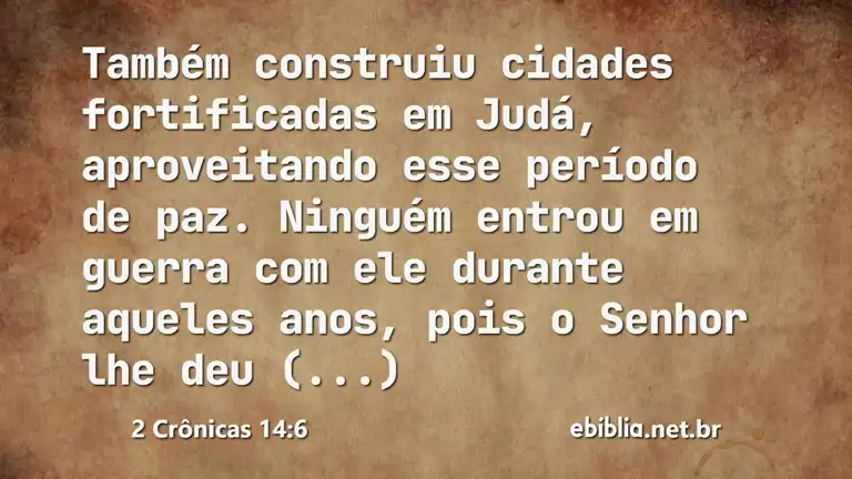 2 Crônicas 14:6