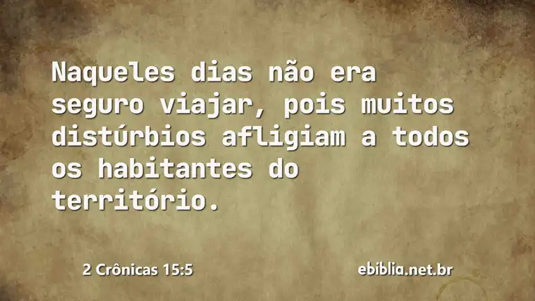 2 Crônicas 15:5