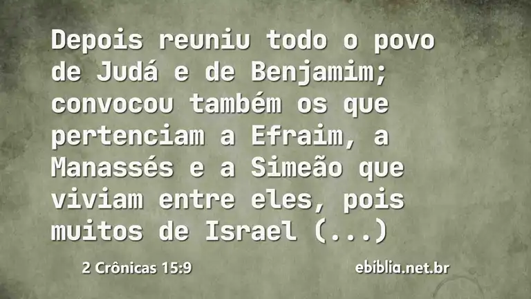 2 Crônicas 15:9