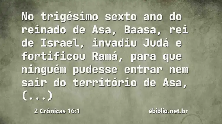 2 Crônicas 16:1