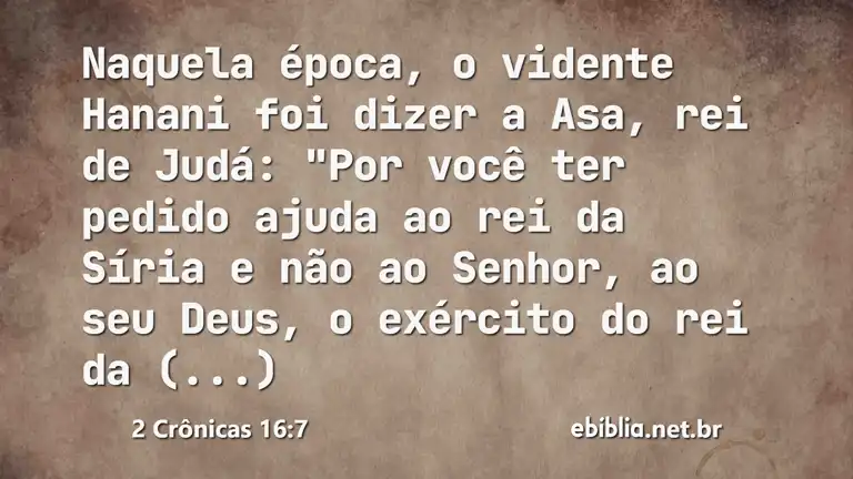 2 Crônicas 16:7