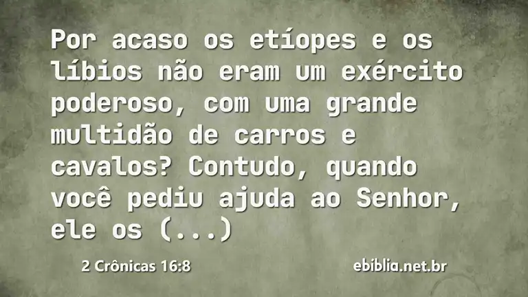 2 Crônicas 16:8