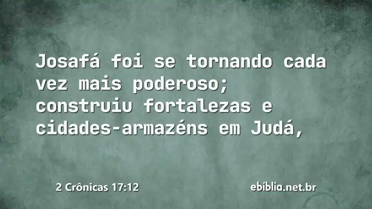 2 Crônicas 17:12