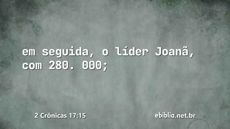 2 Crônicas 17:15