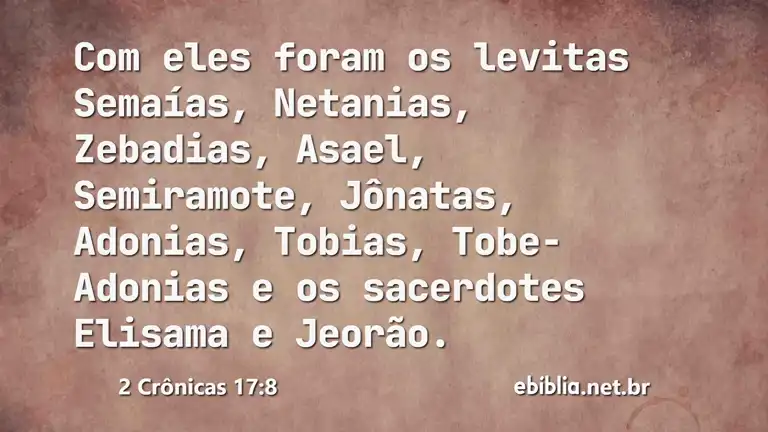 2 Crônicas 17:8