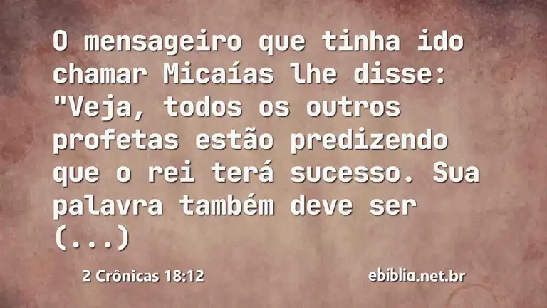 2 Crônicas 18:12