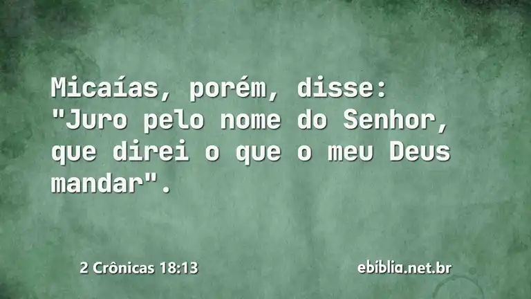 2 Crônicas 18:13