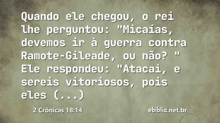 2 Crônicas 18:14