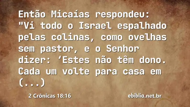 2 Crônicas 18:16