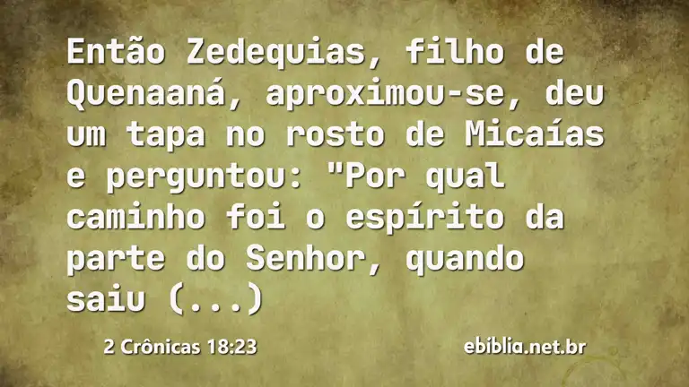 2 Crônicas 18:23