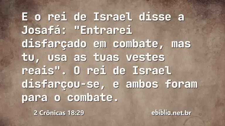 2 Crônicas 18:29