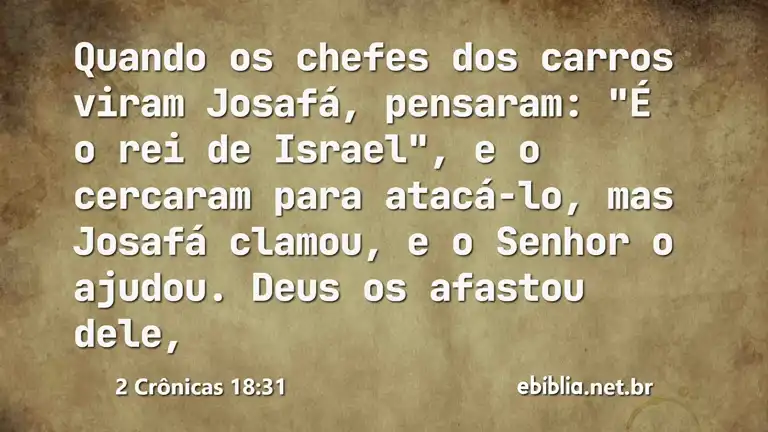 2 Crônicas 18:31