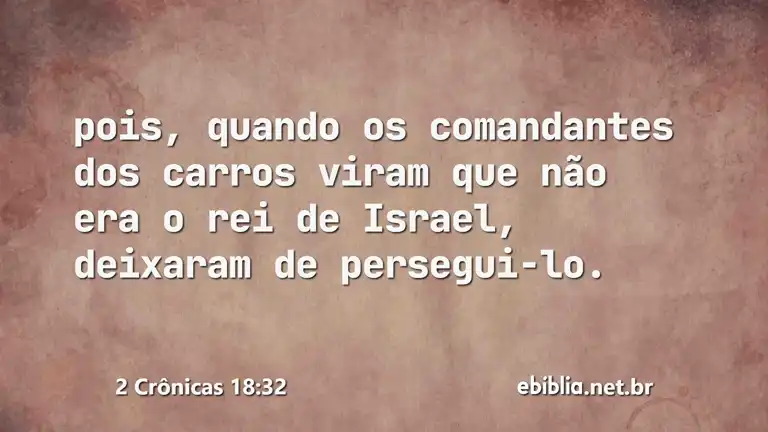 2 Crônicas 18:32