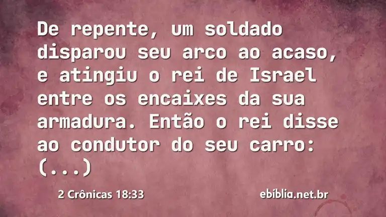 2 Crônicas 18:33