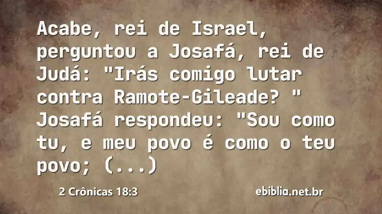 2 Crônicas 18:3