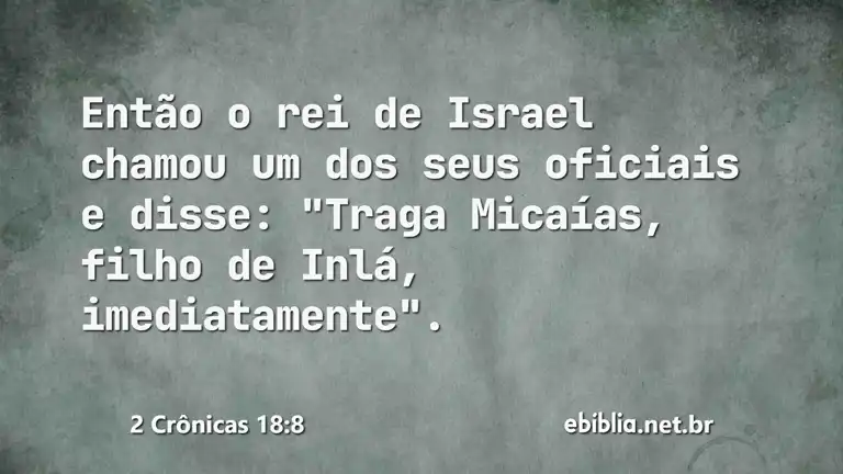 2 Crônicas 18:8